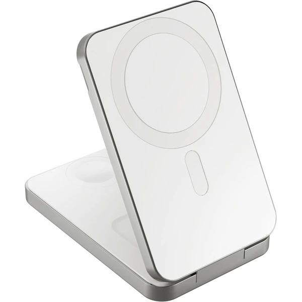 Epico UltraBase 4v1 Qi2/MagSafe powerbanka & bezdrátová nabíječka 8000mAh bílá - Powerbanky - Obrázek EPHJ000K01