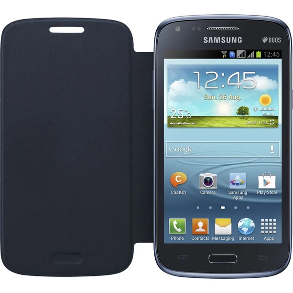 Samsung EF-FI826BL flip pouzdro Galaxy Core Duos modré - Pouzdra - Obrázek EPS8000101