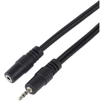 PremiumCord 2,5mm/2,5mm prodlužovací kabel 3m černý - Kabely a redukce