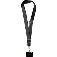 Guess Crossbody Popruh Nylon 4G Charm černý - Popruhy