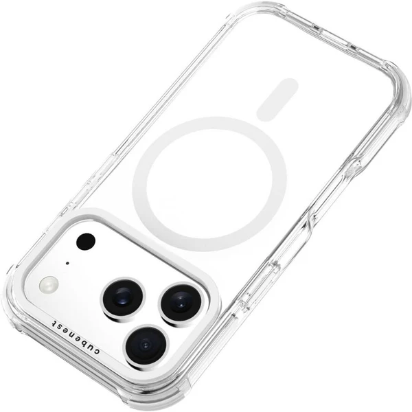 Cubenest MagPro Strong Guard MagSafe kryt iPhone 17 Pro bílý - Pouzdra - Obrázek ERBK000K01