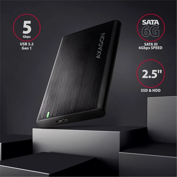 AXAGON EE25-A6M RAW box černá - Externí boxy - Obrázek ERS6000701