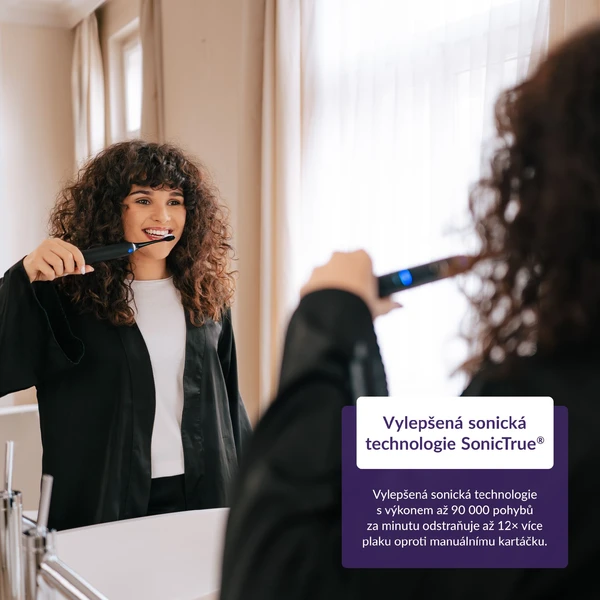 TrueLife SonicBrush Clean70 UV sonický kartáček černý - Zubní kartáčky - Obrázek ERUL000K01