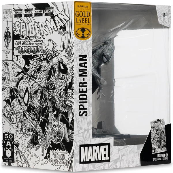 Figurka McFarlane Toys Marvel Collection 1/10 - Spider-Man #6 (Line Art) (Gold Label) 10 cm - Figurky - Obrázek ES3G000K01