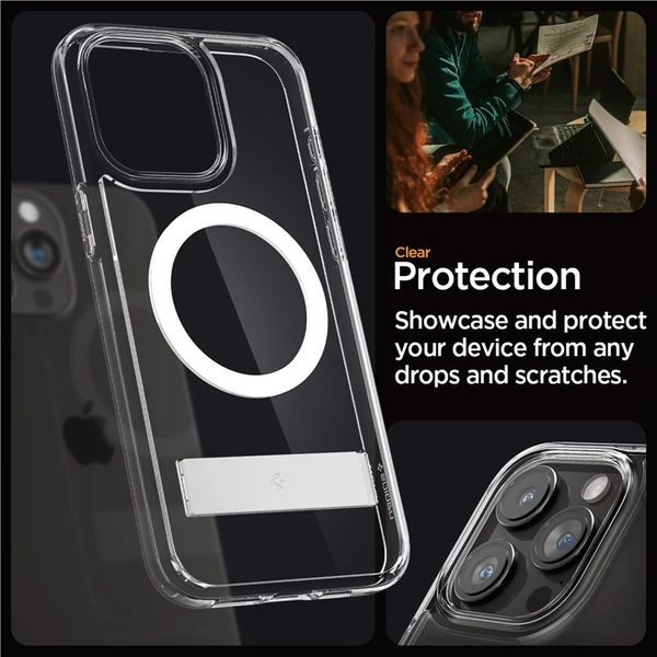 Spigen Ultra Hybrid S MagFit kryt iPhone 15 Pro čirý - Pouzdra - Obrázek ESW8000601