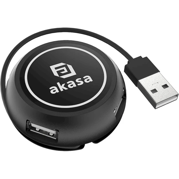 AKASA USB-A hub 4v1 černý - USB huby - Obrázek EVGK000K01