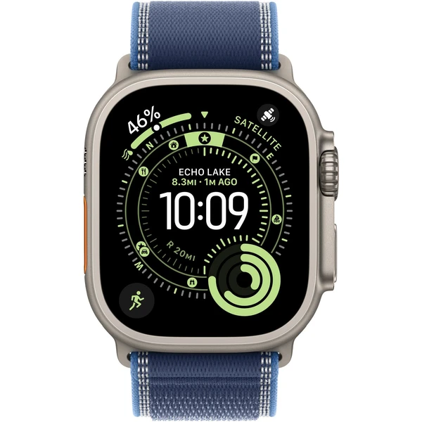 Apple Watch 49/46/45/44mm modrý/jasně modrý Trailový tah M/L přírodní titan - Řemínky - Obrázek EVWH000K01