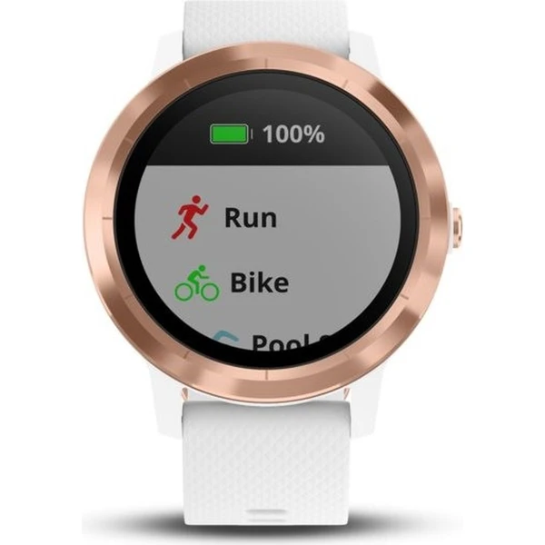 Garmin vívoActive3 Optic chytré hodinky řůžově zlaté/bílý pásek - Chytré hodinky - Obrázek EWRS000101