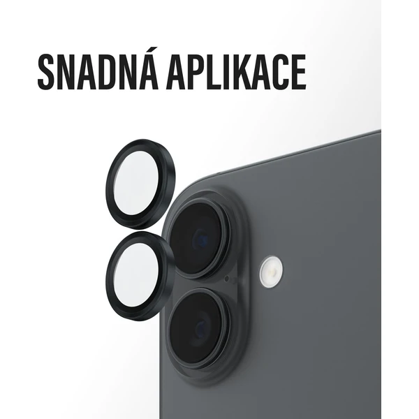 PanzerGlass® Hoops skla Apple iPhone 17/16/16 Plus černé - Ochranné folie a skla - Obrázek EXEH000K01
