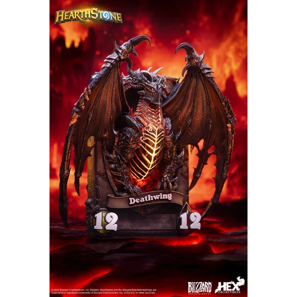 Soška HEX Collectibles Blizzard: Hearthstone - Deathwing 3D Art Frame - Sochy a sošky - Obrázek EXWF000K01