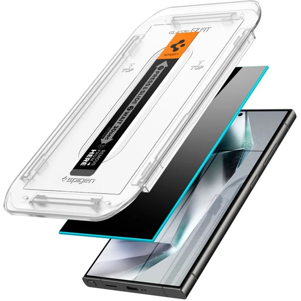 Spigen Glass tR EZ Fit Privacy 2 Pack sklo Samsung Galaxy S24 Ultra - Ochranné folie a skla - Obrázek EY66000N01