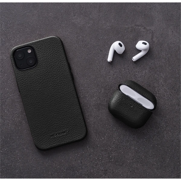 Woolnut kožené pouzdro pro AirPods 3. generace černé - Pouzdra - Obrázek EYJR100501