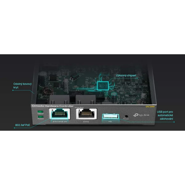 TP-Link Omada OC200 Hardwarový kontroler - Síťové kontrolery - Obrázek EYPC300401