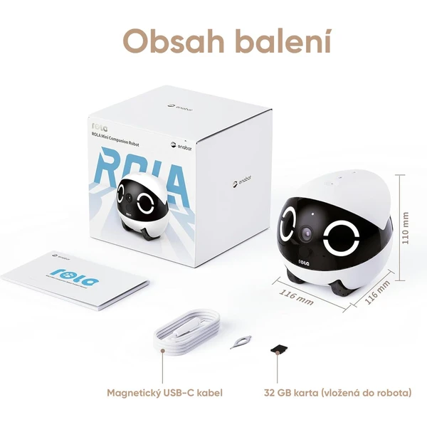 Enabot ROLA Mini bílá - IP kamery - Obrázek EZ8L000K01