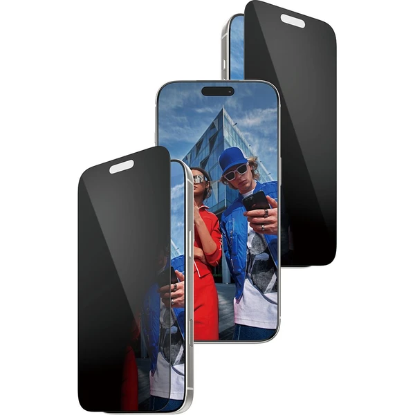 PanzerGlass® Privacy sklo Apple iPhone 17 Pro Max s bezprašným aplikačním boxem - Ochranné folie a skla - Obrázek EZEH000K01