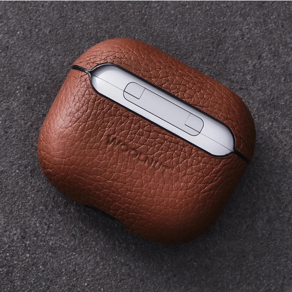 Woolnut kožené pouzdro pro AirPods 3. generace hnědé - Pouzdra - Obrázek EZJR100501