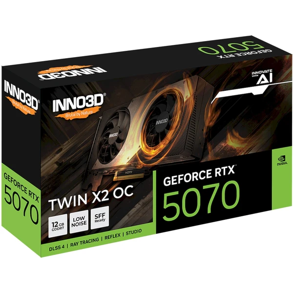 INNO3D NVIDIA GeForce RTX 5070 Twin X2 OC 12GB GDDR7 - Grafické karty - Obrázek F0ID000K01