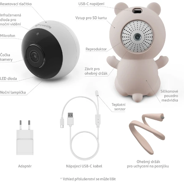TrueLife NannyCam S3 Smart dětská chůvička - Kamery - Obrázek F0M7000P01