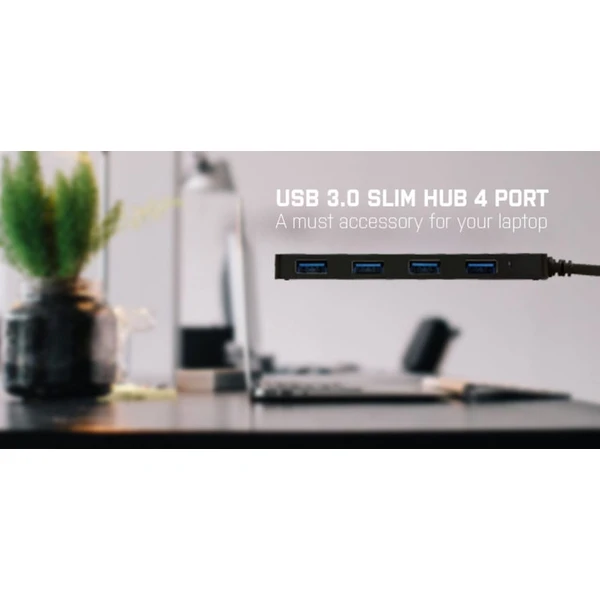 i-tec USB 3.0 SLIM HUB 4 Port passive černý - USB huby - Obrázek F19B000501