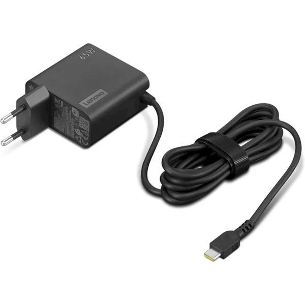 Lenovo 65W USB-C nabíjecí adaptér s kabelem černý - Nabíječky - Obrázek F1CF000P01