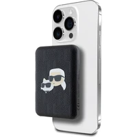 Karl Lagerfeld Embossed K&CH Heads MagSafe Powerbanka 5000mAh černá - Powerbanky