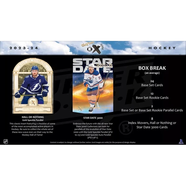 Hokejové karty Upper Deck 2023/24 Skybox E-X 2000 Hockey Hobby Balíček - Hokejové karty - Obrázek F24D000K01