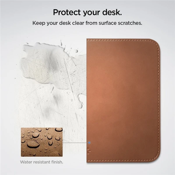 Spigen MousePad LD301 kožená podložka pod myš hnědá - Podložky - Obrázek F2D5000L01
