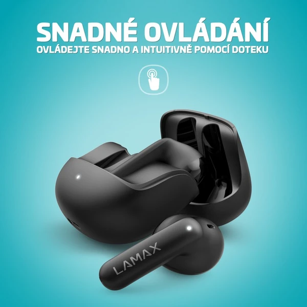 LAMAX Tones1 bezdrátová sluchátka černá - Sluchátka - Obrázek F2E0000N01