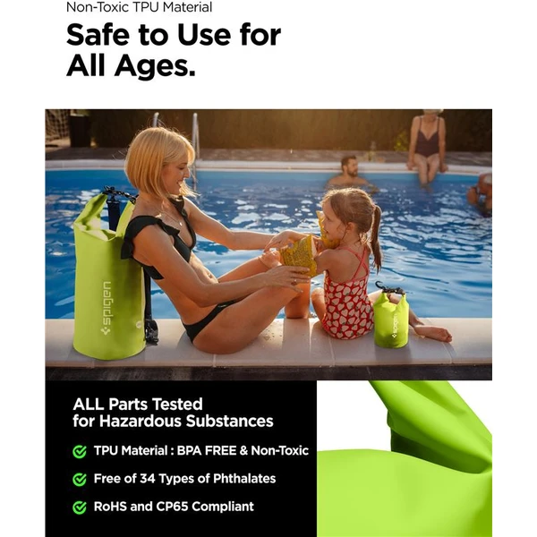 Spigen Aqua Shield WaterProof Dry Bag 20L + 2L A630 zelený - Pouzdra - Obrázek F2N5000701