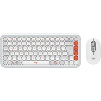 Logitech POP Combo (US) klávesnice a myš bílá - Klávesnicové sety