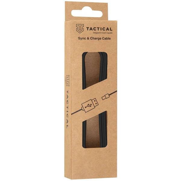 Tactical Smooth Thread  USB-A/USB-C napájecí kabel 12W 2m černý - Kabely a redukce - Obrázek F39Z000501