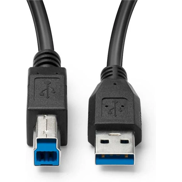 MicroConnect USB-A/USB-B kabel 2m černý - Kabely a redukce - Obrázek F3PF000O01