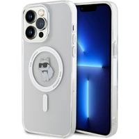 Karl Lagerfeld IML Choupette MagSafe Kryt iPhone 15 Pro Max čirý - Pouzdra