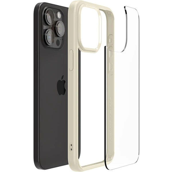 Spigen Ultra Hybrid kryt iPhone 15 Pro béžový - Pouzdra - Obrázek F409000601