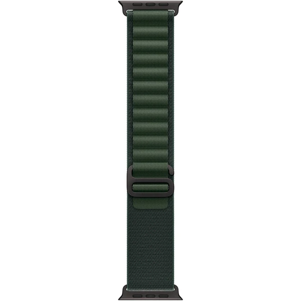 Apple Watch 49/44/45/46mm tmavě zelený alpský tah s černým titanem S - Řemínky - Obrázek F469000L01