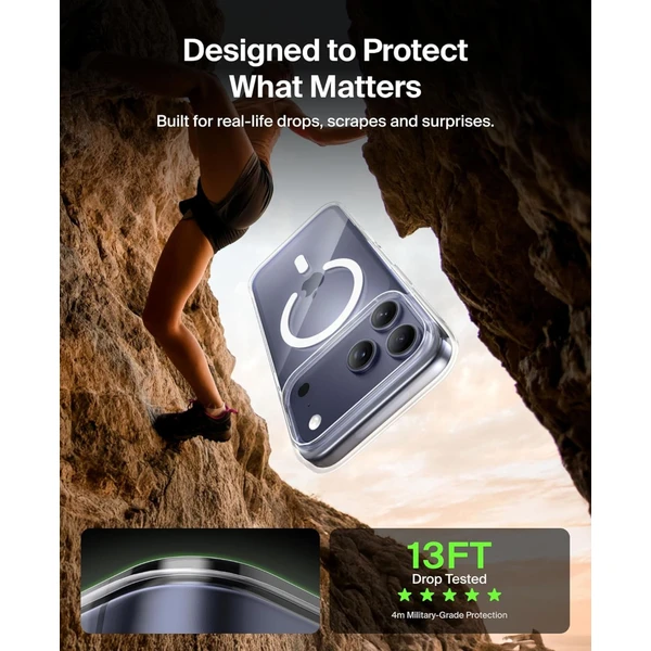 Belkin SheerForce MagSafe kryt iPhone 17 Pro Max čirý - Pouzdra - Obrázek F4CN000K01