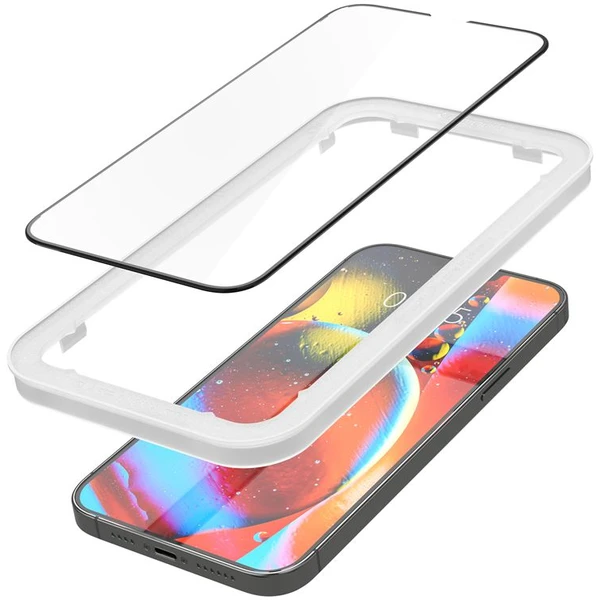 Spigen tR Align Master tvrzené sklo 2ks iPhone 17e/16e/14/13 Pro/13 černé - Ochranné folie a skla - Obrázek F4EWF00101
