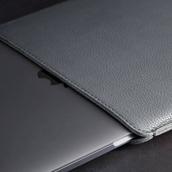 Woolnut Leather Sleeve kožené pouzdro MacBook Pro 13"/MacBook Air 13" šedé - Pouzdra - Obrázek F4SR100501