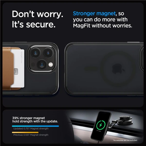 Spigen Ultra Hybrid MagFit kryt iPhone 15 Pro černý - Pouzdra - Obrázek F4V8000601