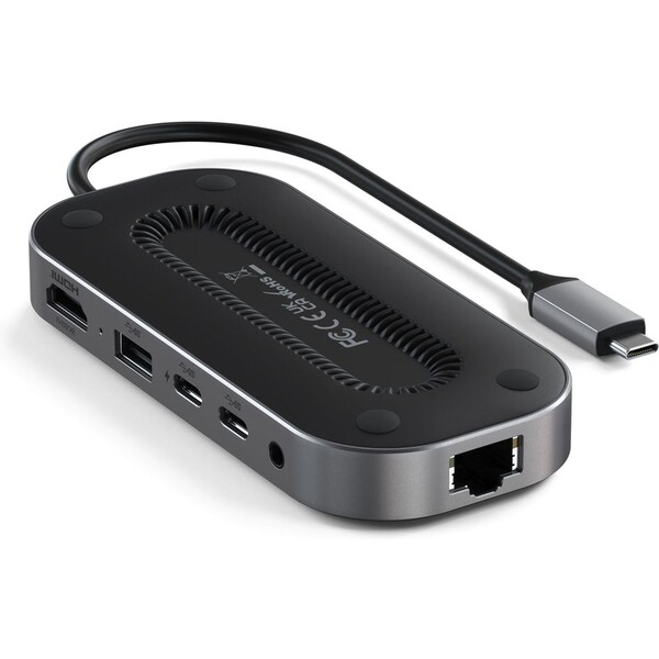 Satechi USB-4 Multiport W2.5G Ethernet Hub černý Černá