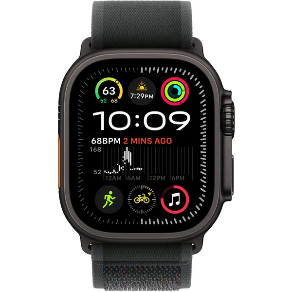 Apple Watch 49/44/45/46mm černý trailový tah s černým titanem S/M - Řemínky - Obrázek F569000L01