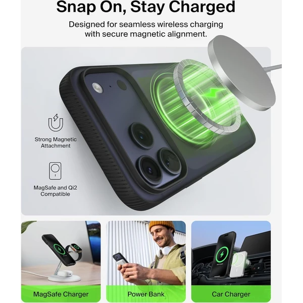 Belkin SheerForce Grip MagSafe kryt iPhone 17 Pro Max pistáciově zelený - Pouzdra - Obrázek F5CN000K01