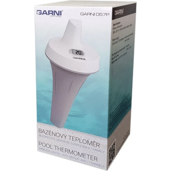 GARNI 057P Bazénové bezdrátové čidlo bílé - Čidla - Obrázek F5D5000N01