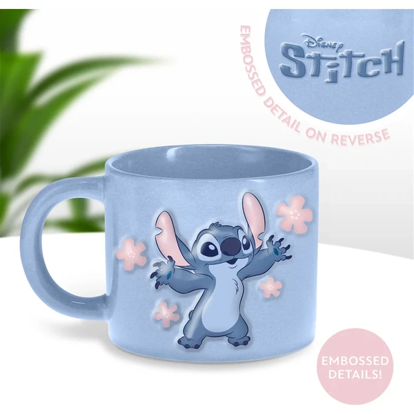 Embosovaný hrnek Paladone - Stitch 400 ml - Hrnky - Obrázek F5VG000L01
