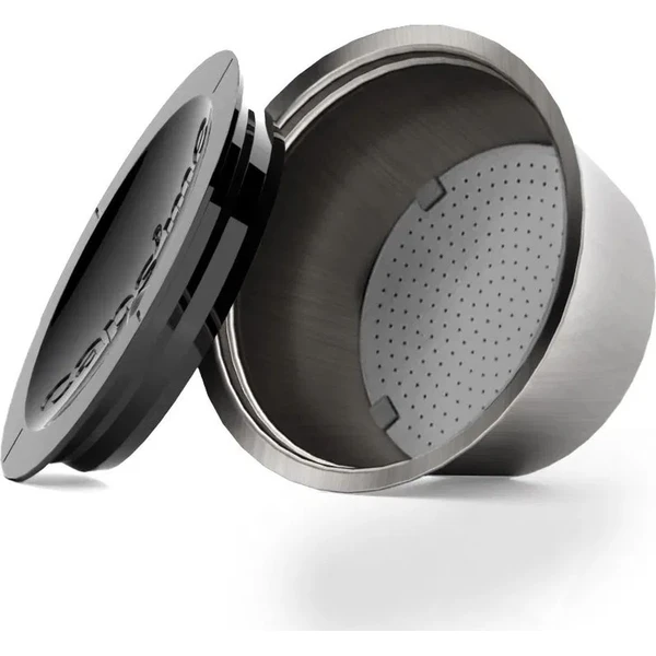 CAPSME Dolce Gusto® (Lungo) znovupoužitelná kapsle a 1x silikonové víčko - Kávovary - Obrázek F69L000K01