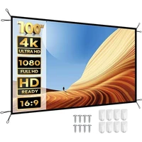 YABER projekční plátno 100" (225 x 128 cm) 16:9 matně bílé - Projekční plátna