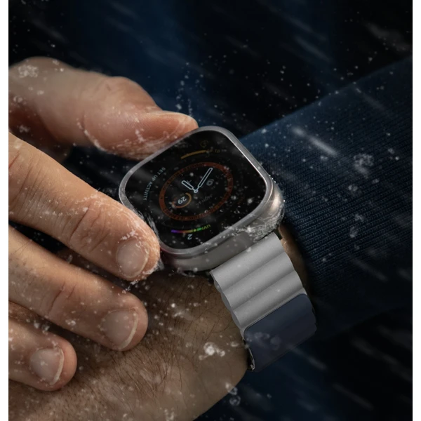 UNIQ Revix oboustranný řemínek pro Apple Watch 49/46/45/44/42mm Storm (modrý/šedý) - Řemínky - Obrázek F6L4000701