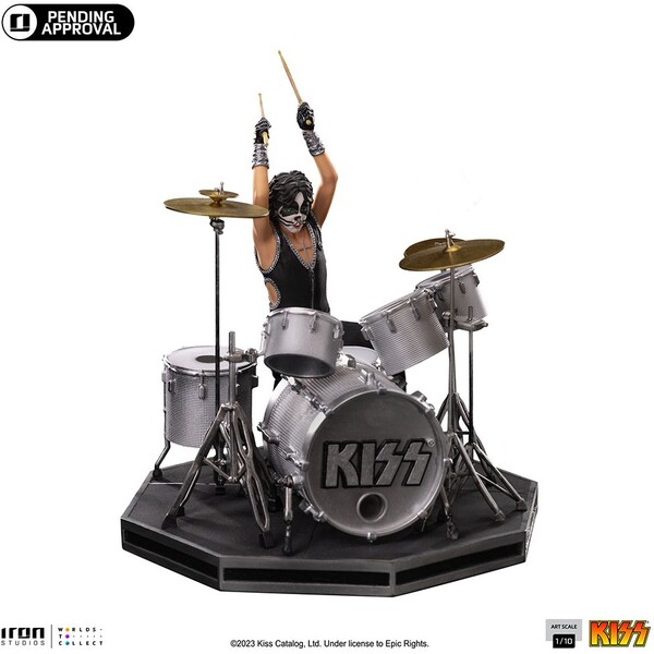 Soška Iron Studios Art Scale 1/10 Kiss - Peter Criss 21,5 cm