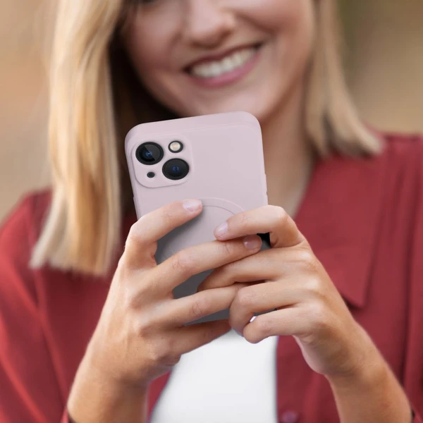 Smarty Mag silikonový kryt s MagSafe iPhone 7 / 8 / SE 2020 / SE 2022 růžový - Pouzdra - Obrázek F748000601