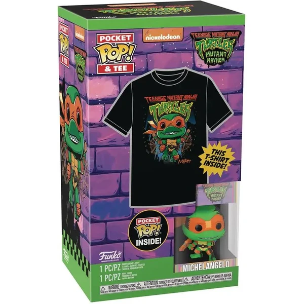 Funko Pocket POP! & Tee: TMNT- Michelangelo M (dětské) - Dárkové sety - Obrázek F752000N01